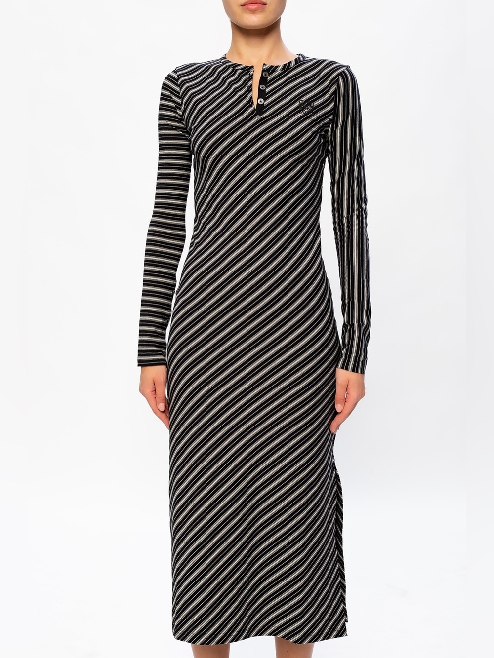 Loewe Striped stretch-cotton maxi dress